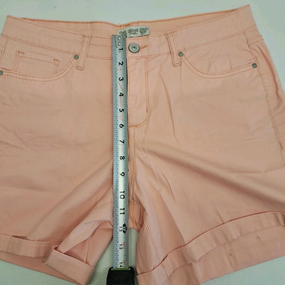 Vintage America Blues Boho Shorts Women's Size 10 Pink - Picture 7 of 8